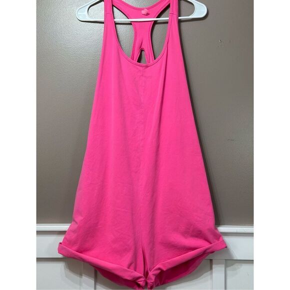 Free People Movement Hot Shot Shorts Hot Pink One Piece Romper Women's Small - Picture 2 of 13